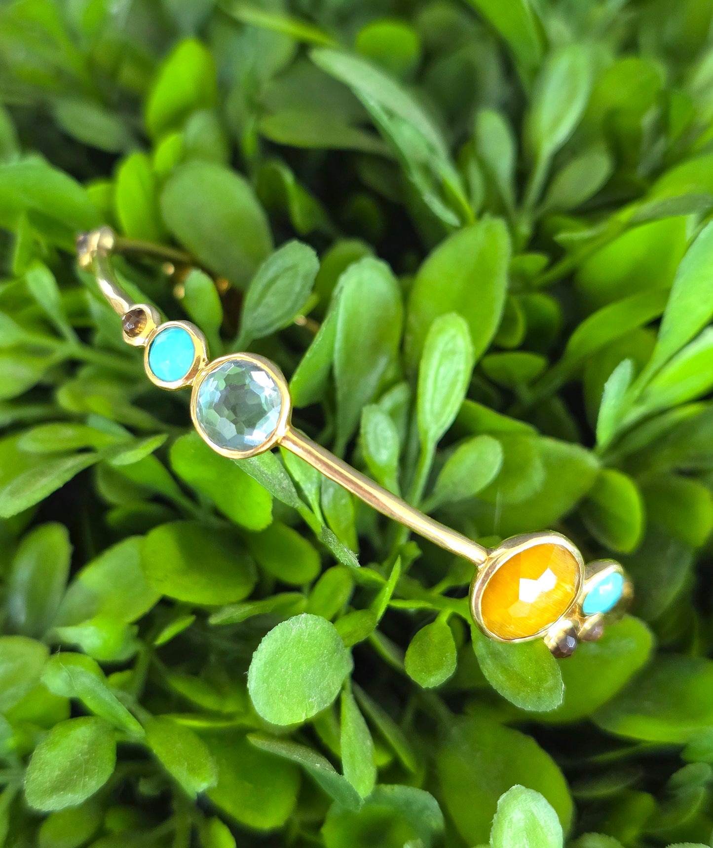 Ippolita Multi Gemstone 18k Gold Bangle Bracelet