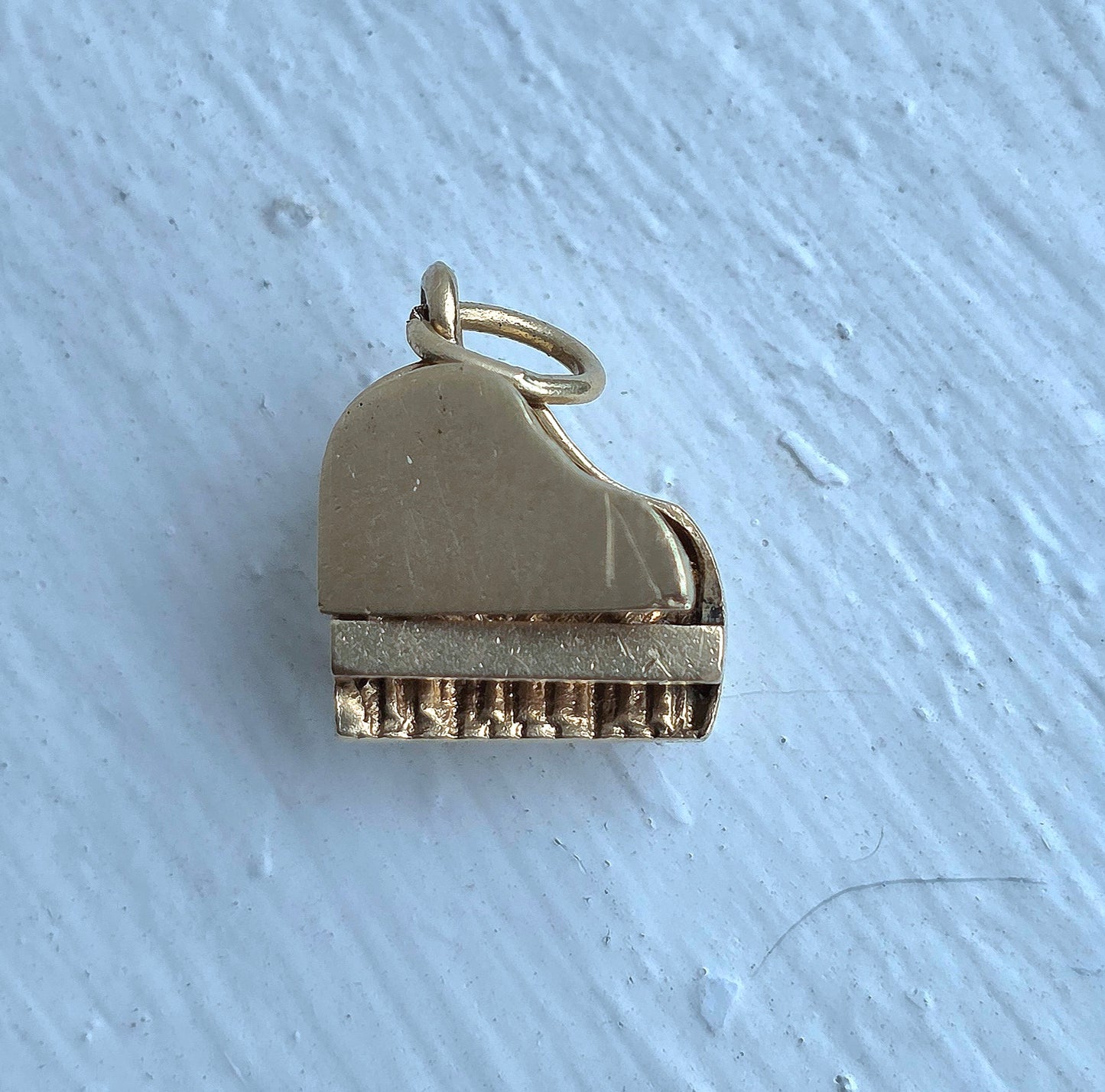 Vintage 14k Yellow Gold Mechanical Grand Piano Charm