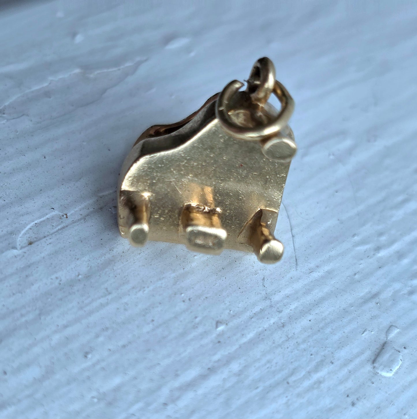 Vintage 14k Yellow Gold Mechanical Grand Piano Charm