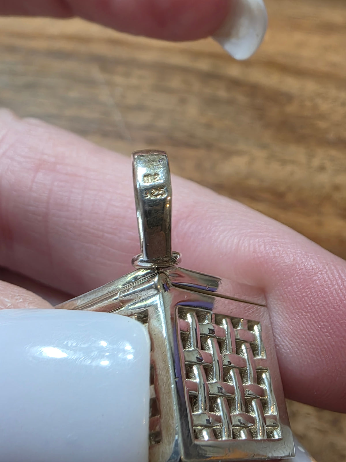 Marla Aaron Sterling Silver "All Screen Box" Fragrance Pendant