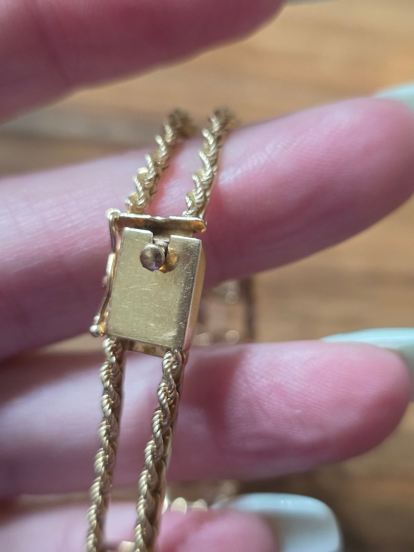 Vintage 14k Yellow Gold Emerald Cut Ametrine Bracelet
