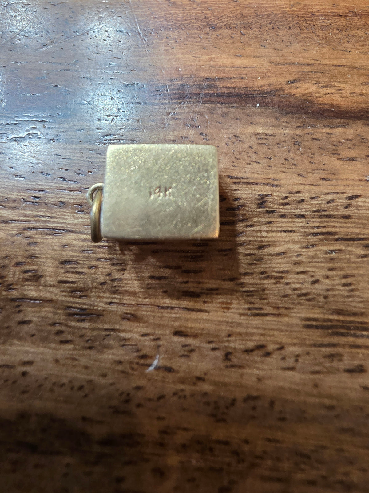 Vintage 14K Gold Mechanical Playing Cards Charm – Movable Miniature Deck