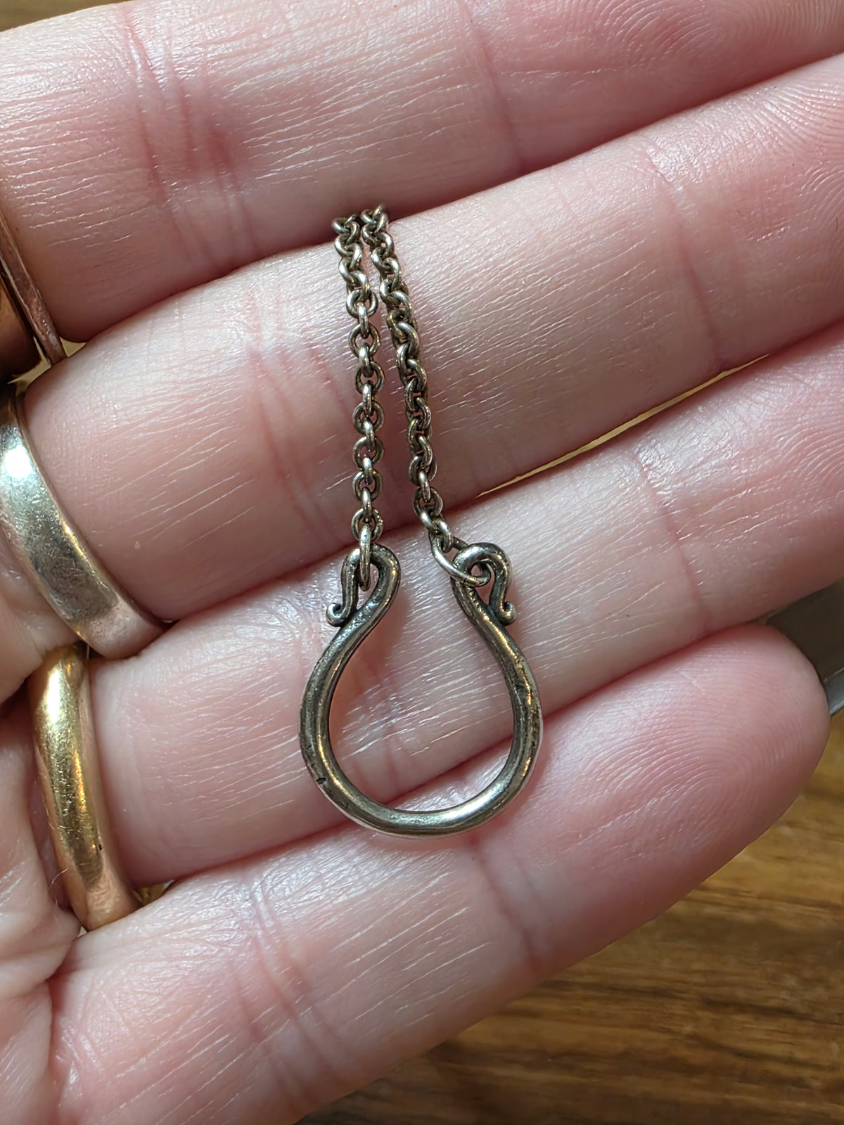 James Avery Sterling Silver 18" Changeable Charm Holder Necklace 925