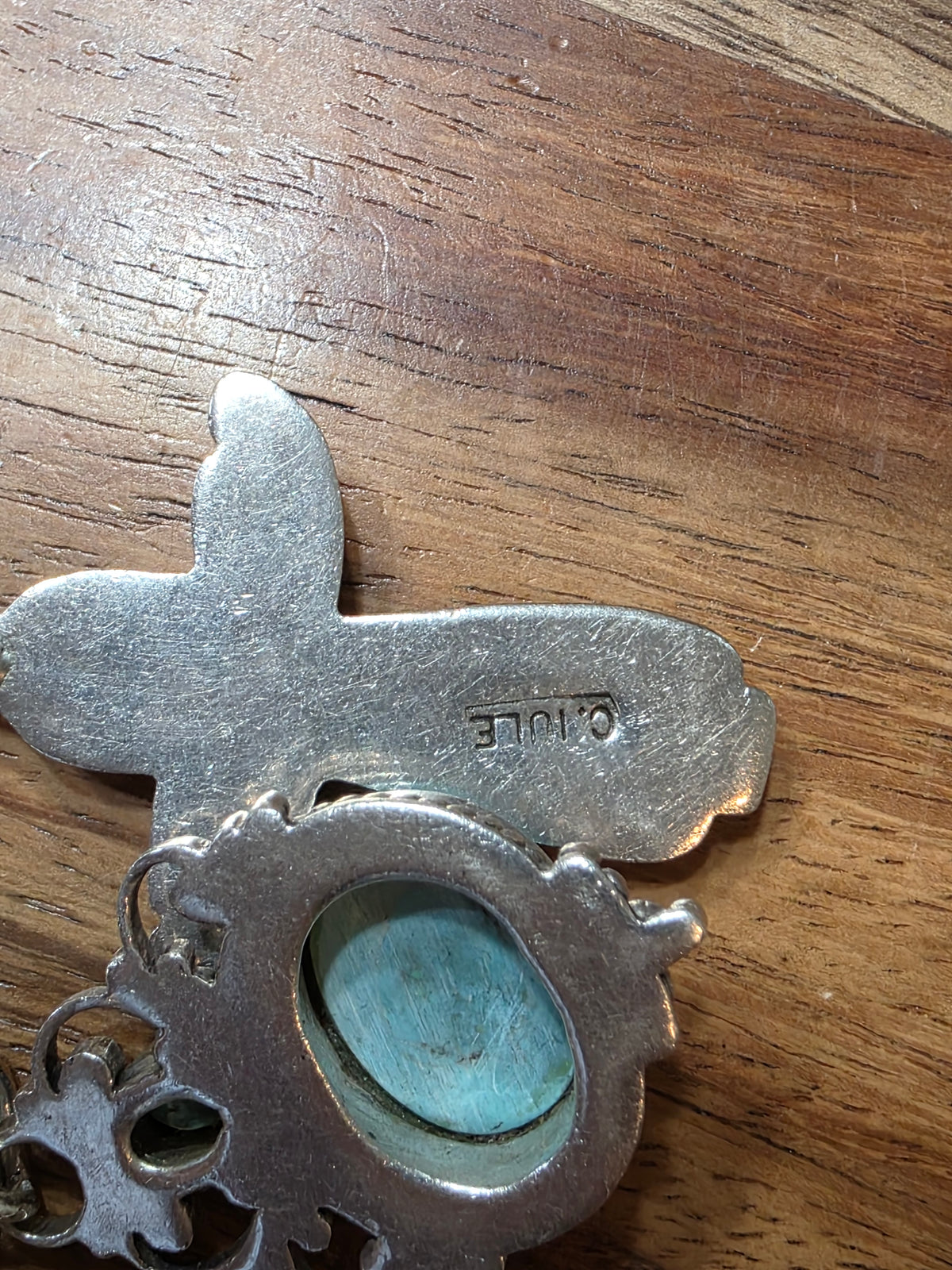 Southwest Turquoise Charm Bracelet With Zuni Designer Charms