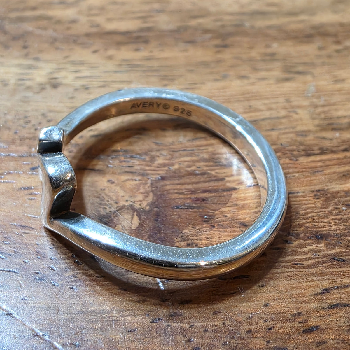James Avery Sterling Silver Initial N Letter Ring, Size 6