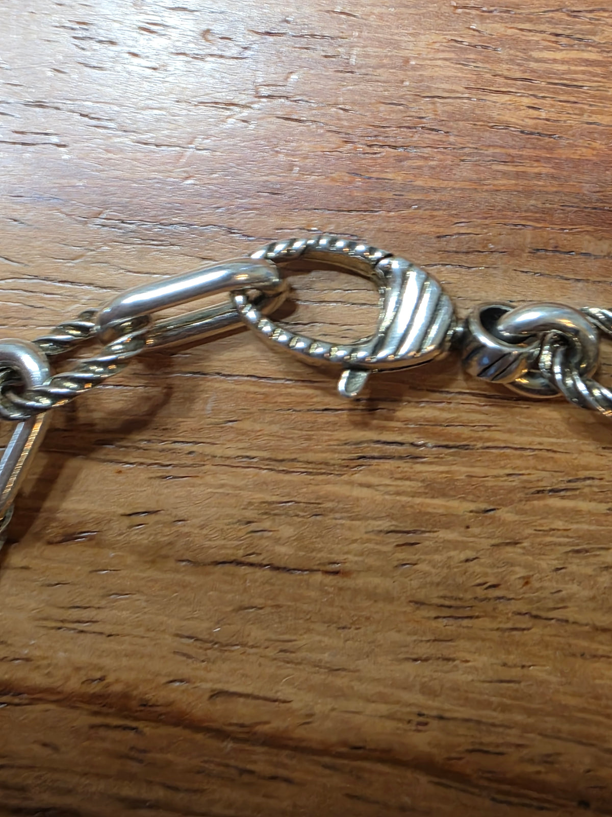 Gucci Interlocking G Sterling Silver Charm Bracelet, 7"