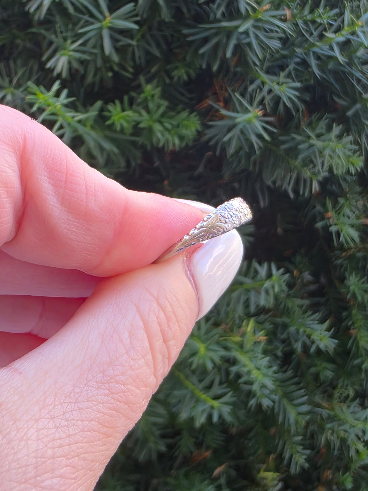 Art Deco Platinum Double Row Diamond Ring
