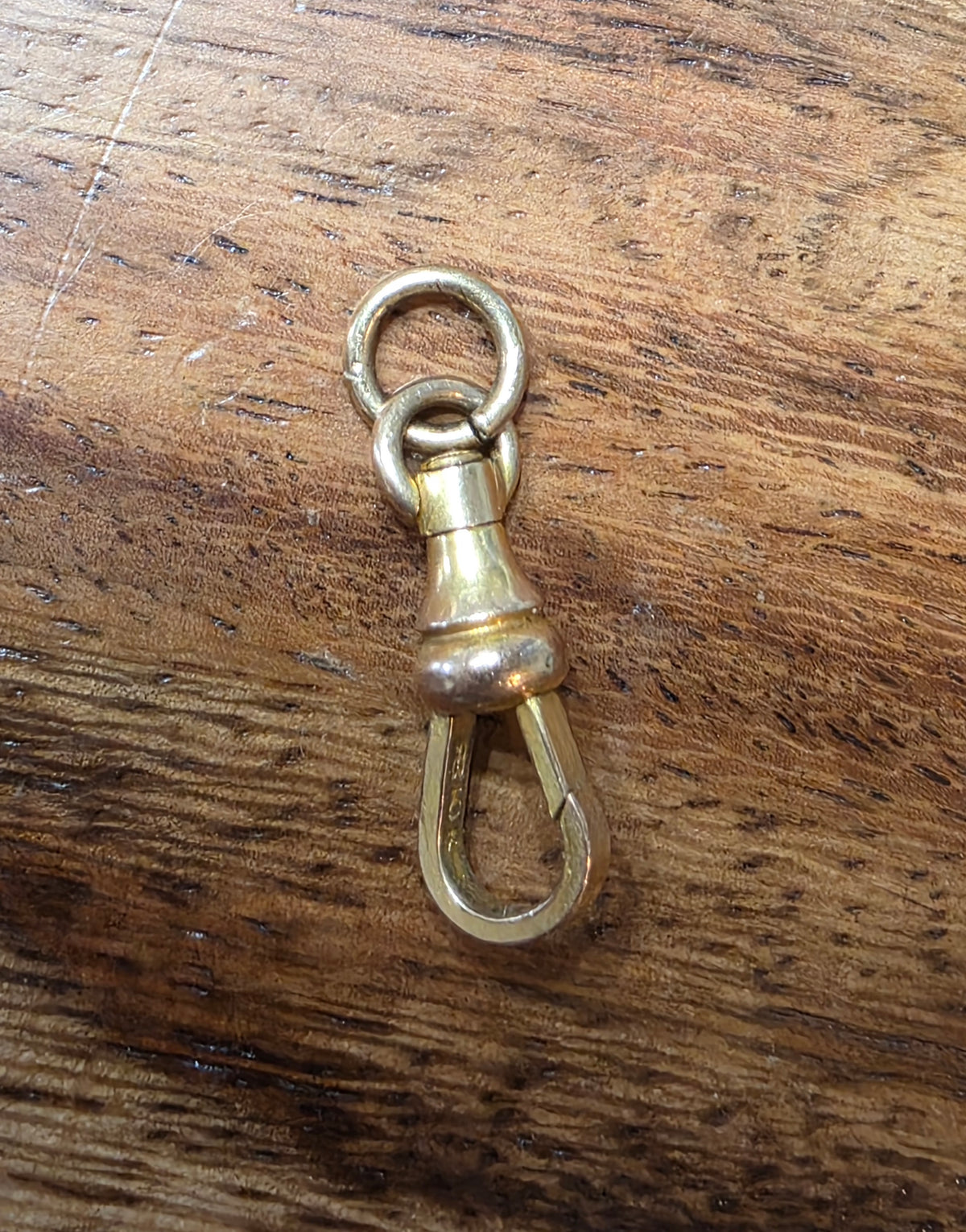 Antique Victorian 10k Yellow Gold Swivel Dog Clip