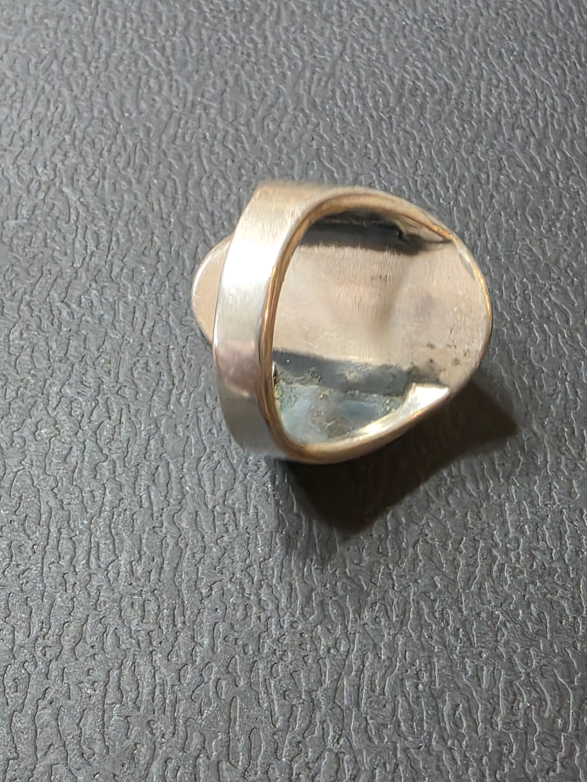 Vintage Modernist Sterling Silver Tiger Eye Ring MCM Statement 925 Handmade