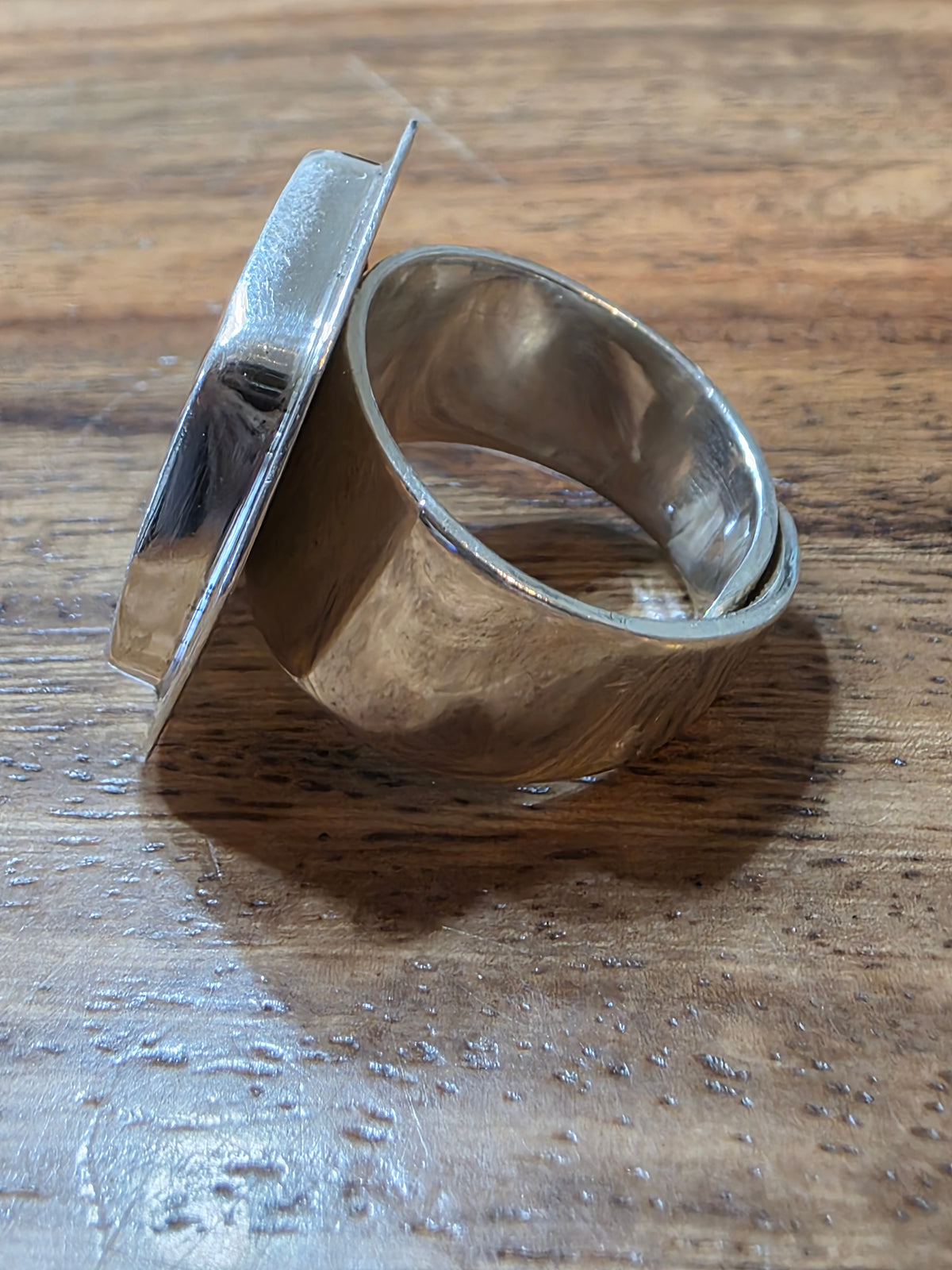 Mata Ortiz Pottery Shard Ring By Agustin Torres Beltran, Chihuahua Mexico, 950S
