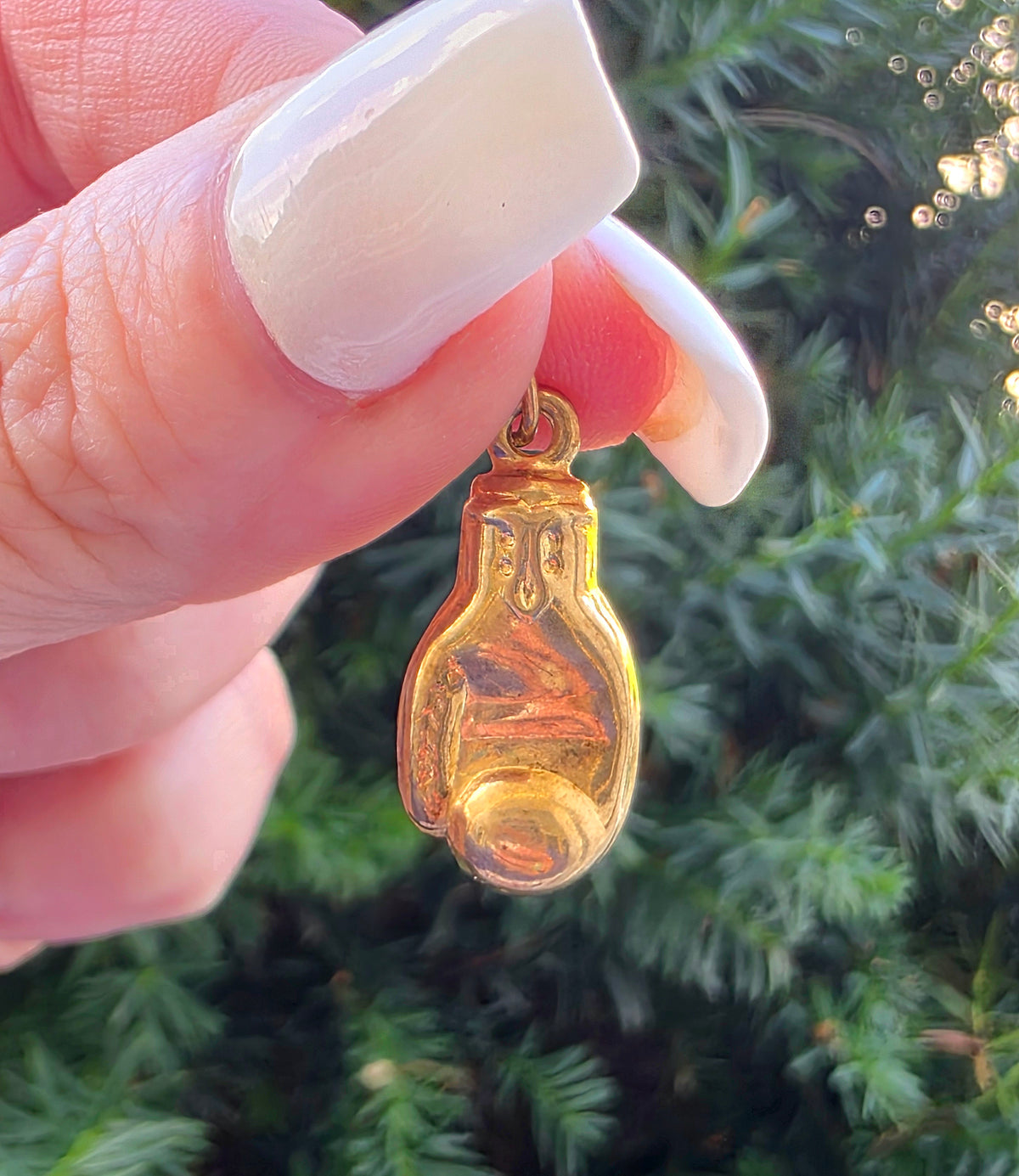 Vintage 10k Gold Boxing Glove Charm