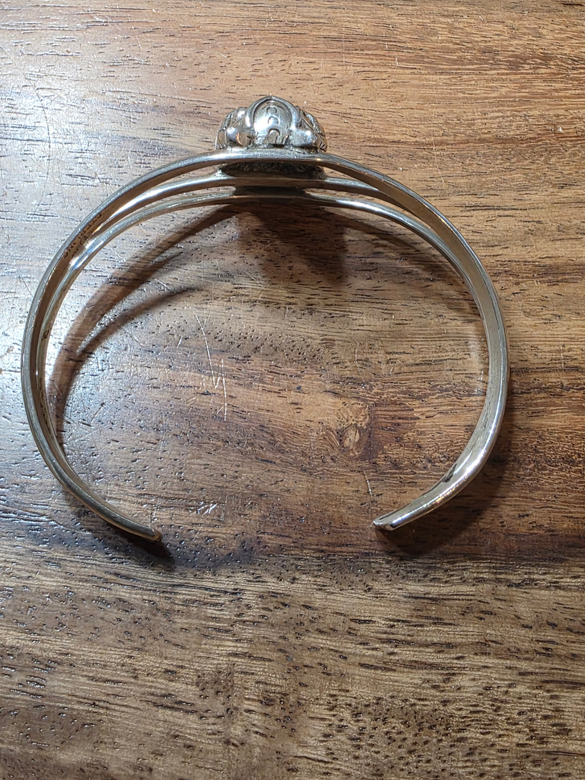 Vintage Carol Felley Sterling 925 Owl Storyteller Cuff Bracelet 1989 New Mexico
