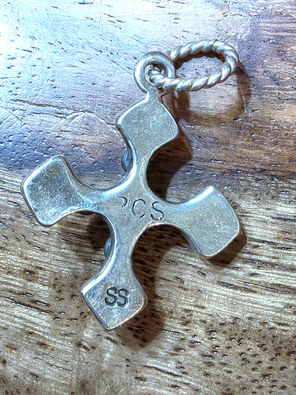 Richard Schmidt Sterling Silver Citrine Maltese Cross Pendant