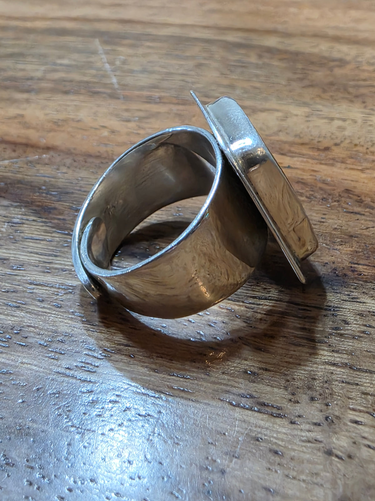 Mata Ortiz Pottery Shard Ring By Agustin Torres Beltran, Chihuahua Mexico, 950S