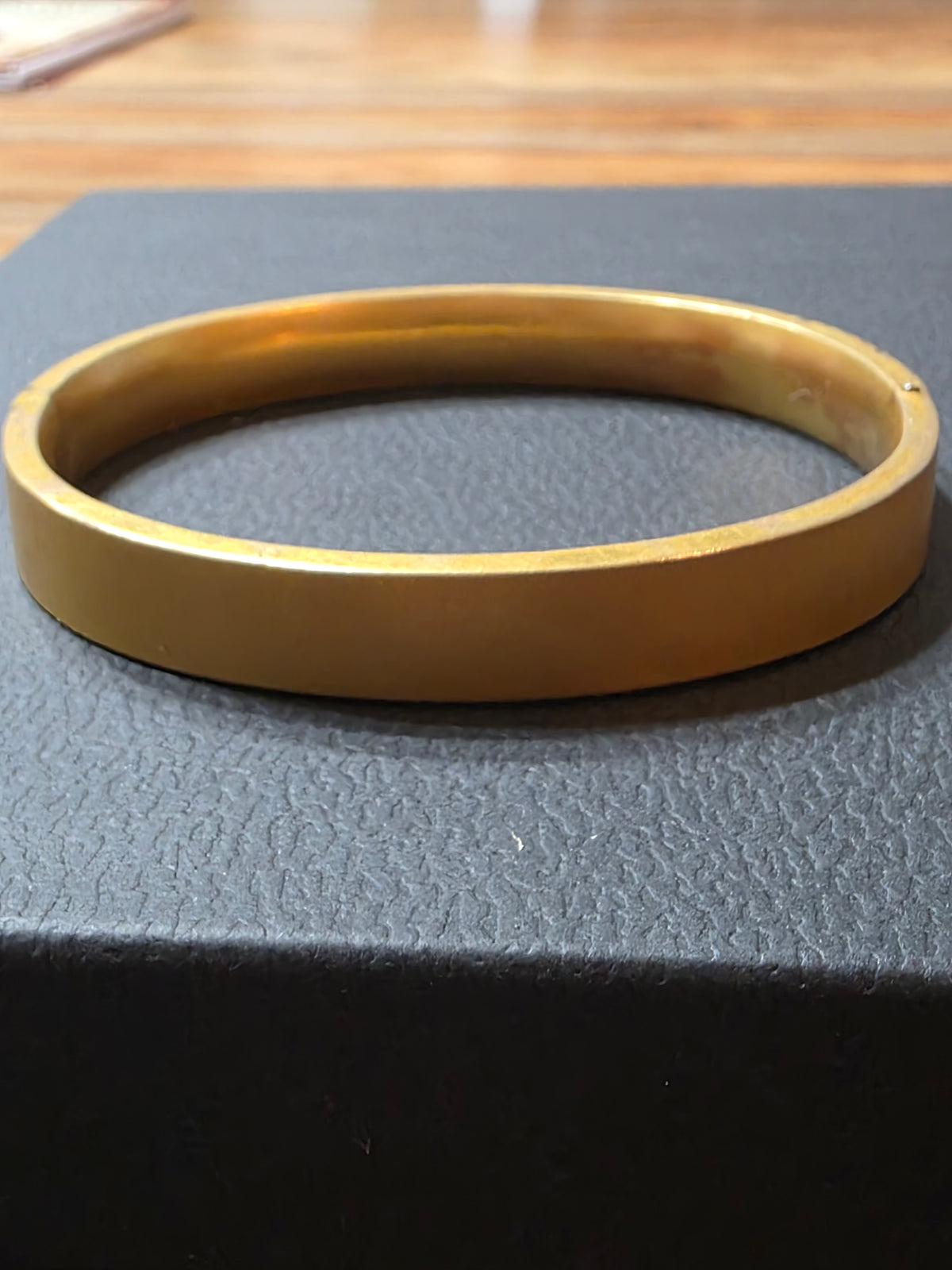 Antique GLP Co 1/10 Gold Filled Bangle Bracelet Enamel Floral George L Paine