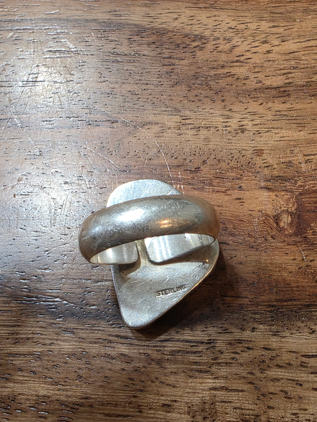 Southwestern Boulder Turquoise Sterling Silver Ring, Adjustable