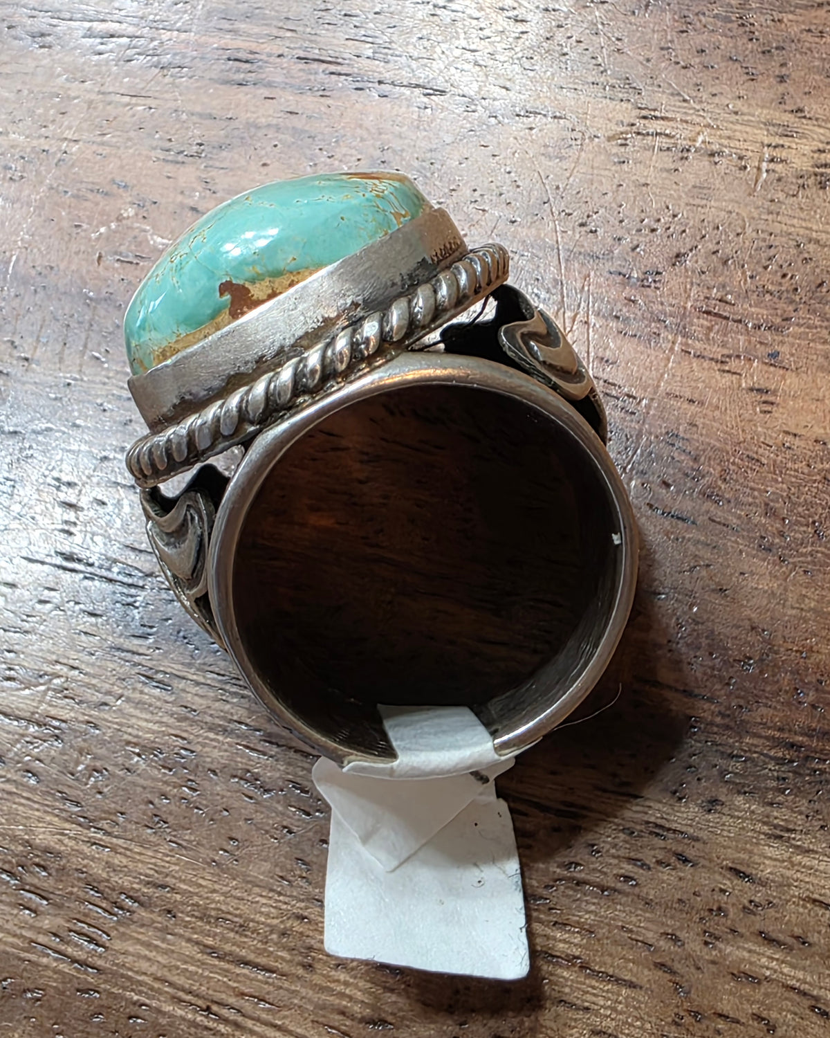 Navajo Lorenzo James Royston Turquoise Ring, Bold, Ornate