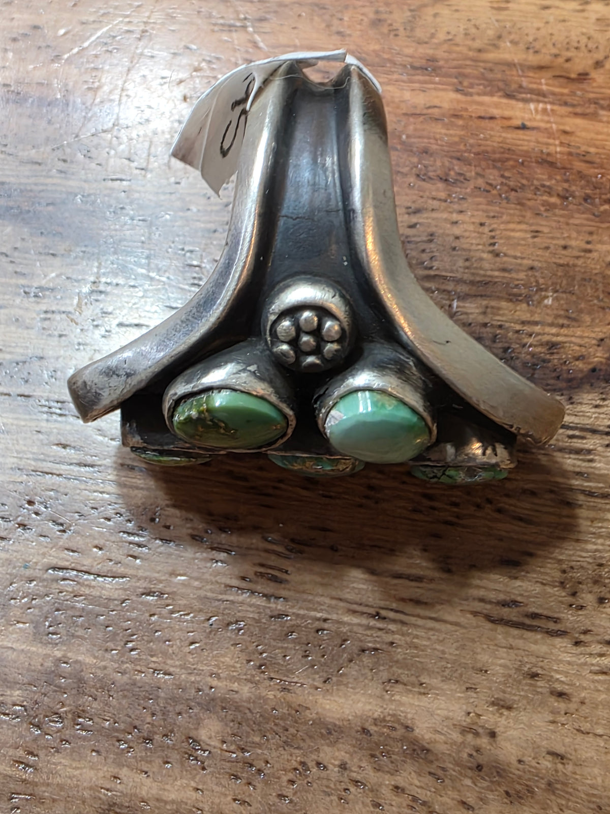 Navajo Emer Thompson Royston Turquoise Saddle Ring