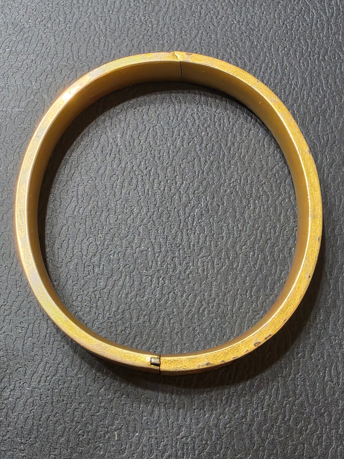Antique GLP Co 1/10 Gold Filled Bangle Bracelet Enamel Floral George L Paine