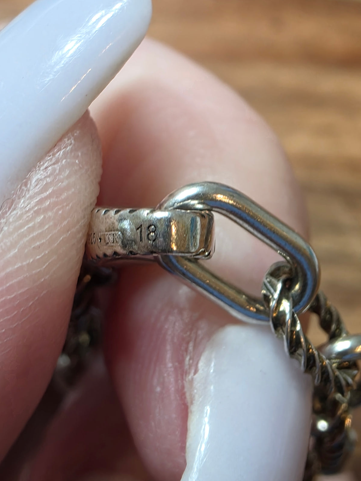 Gucci Interlocking G Sterling Silver Charm Bracelet, 7"