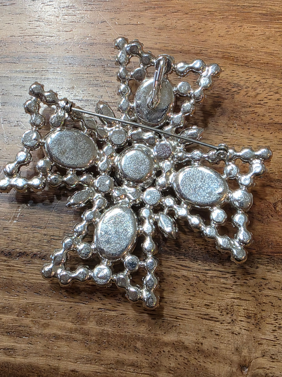 Large Vintage Juliana D&E Riche Cherry Red Maltese Cross Brooch Pendant