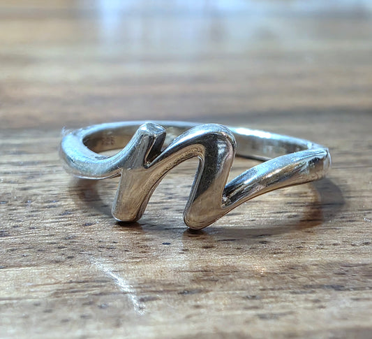 James Avery Sterling Silver Initial N Letter Ring, Size 6