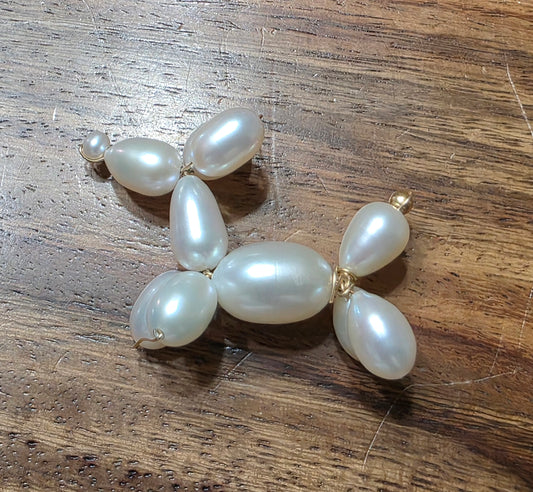 Vincent Peach 14k Pearl Balloon Dog Pendant