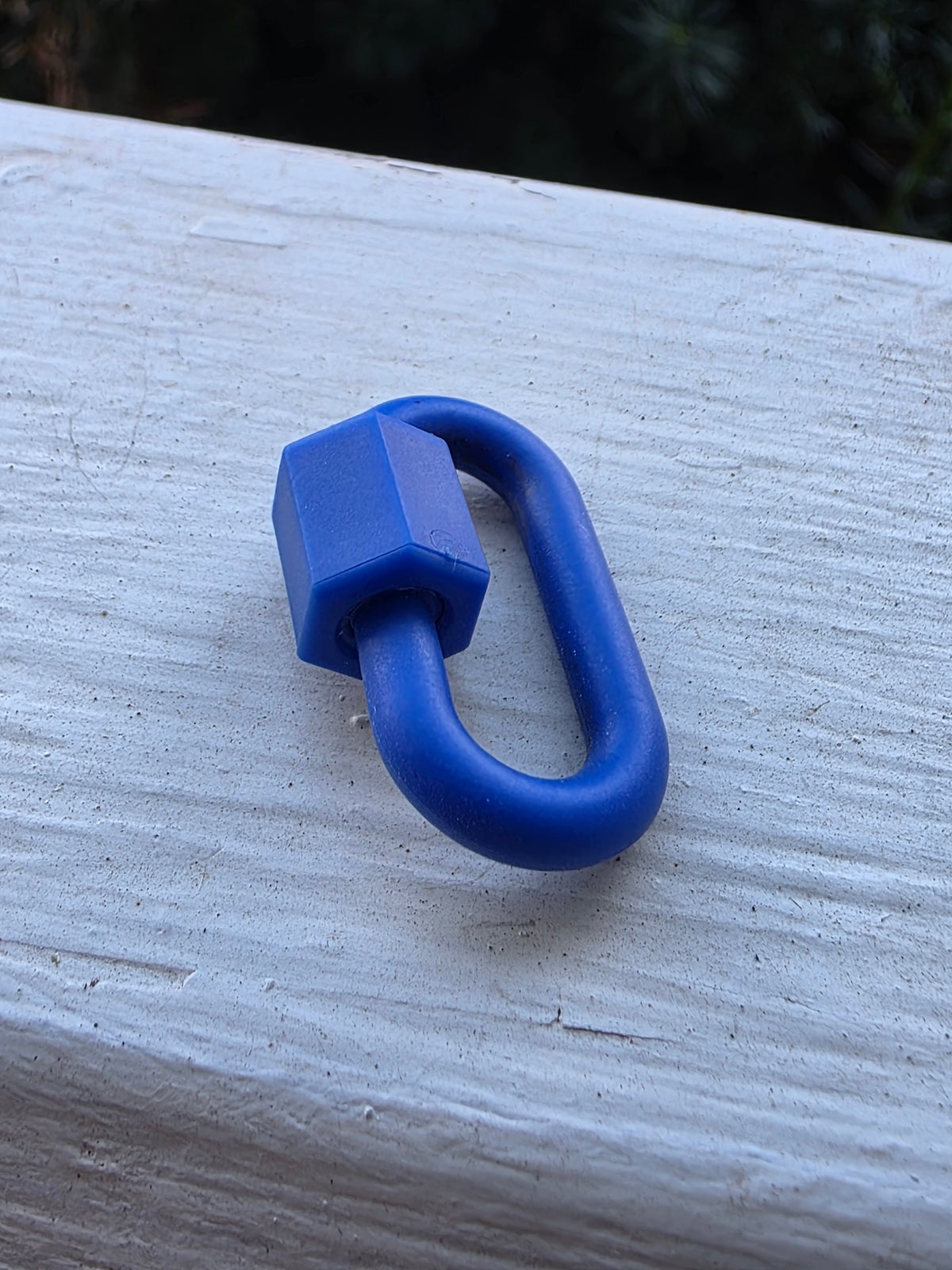 Marla Aaron Cobalt Blue Rubber Chubby Medium Lock Charm