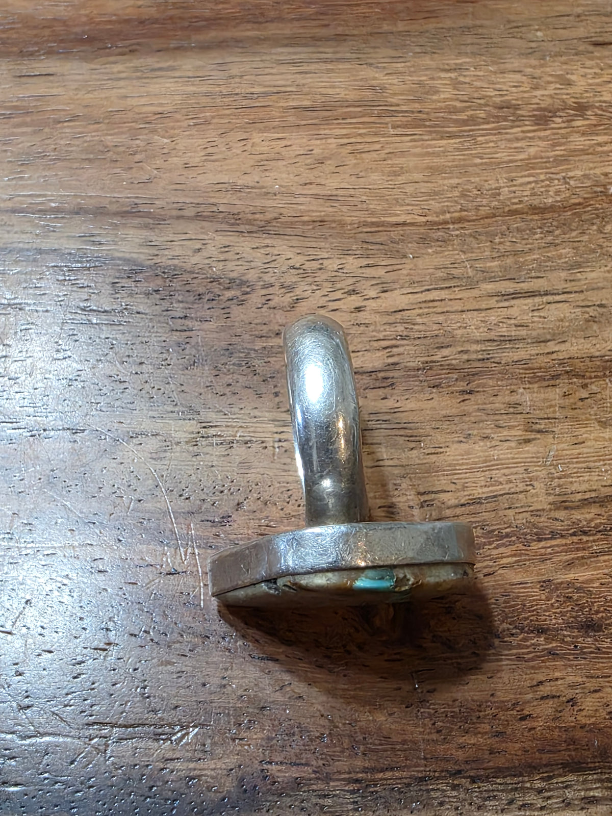 Southwestern Boulder Turquoise Sterling Silver Ring, Adjustable
