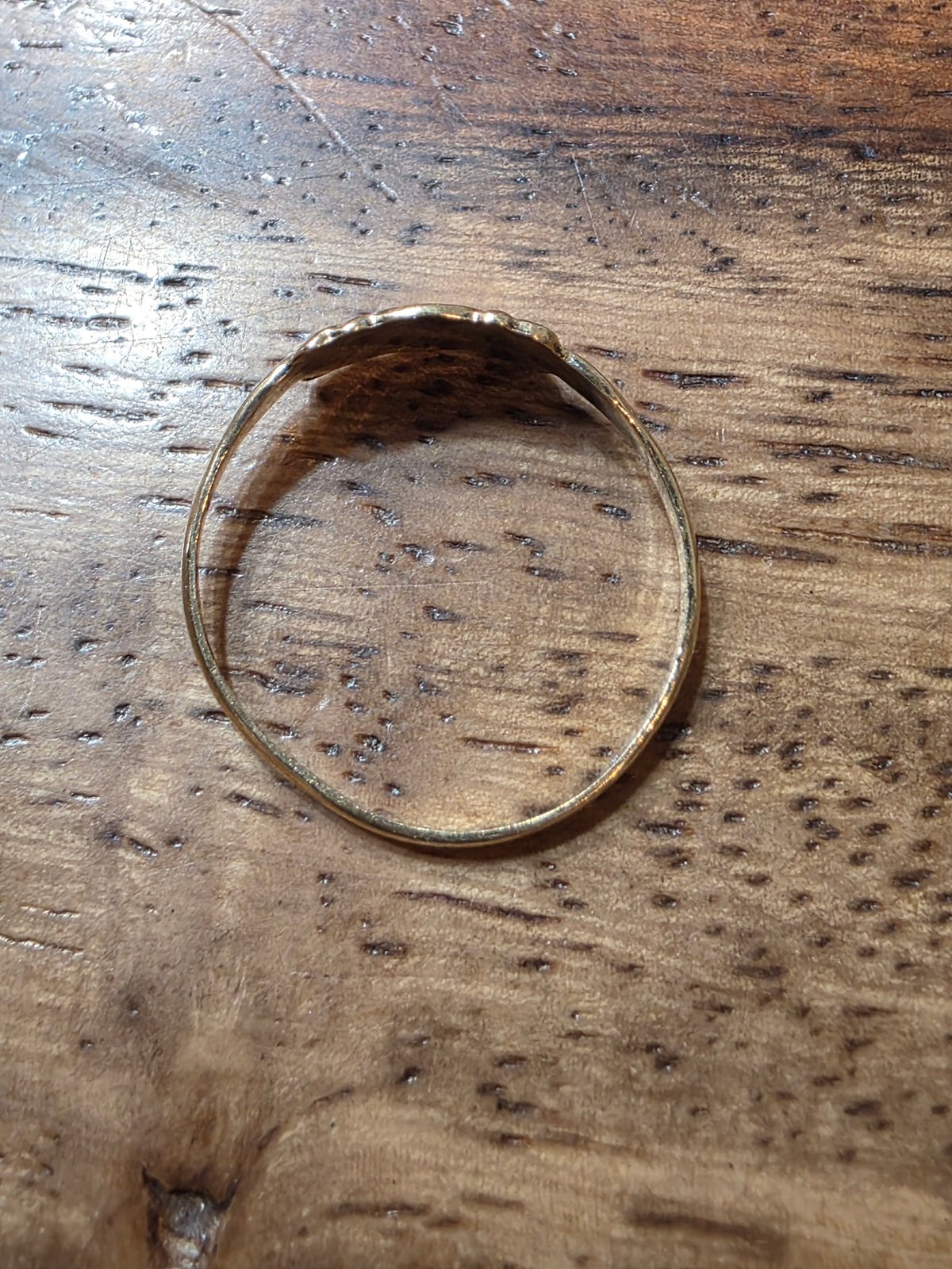 Antique Ostby & Barton 10K Gold Initial "G" Signet Ring, Size 3, Child/Pinky