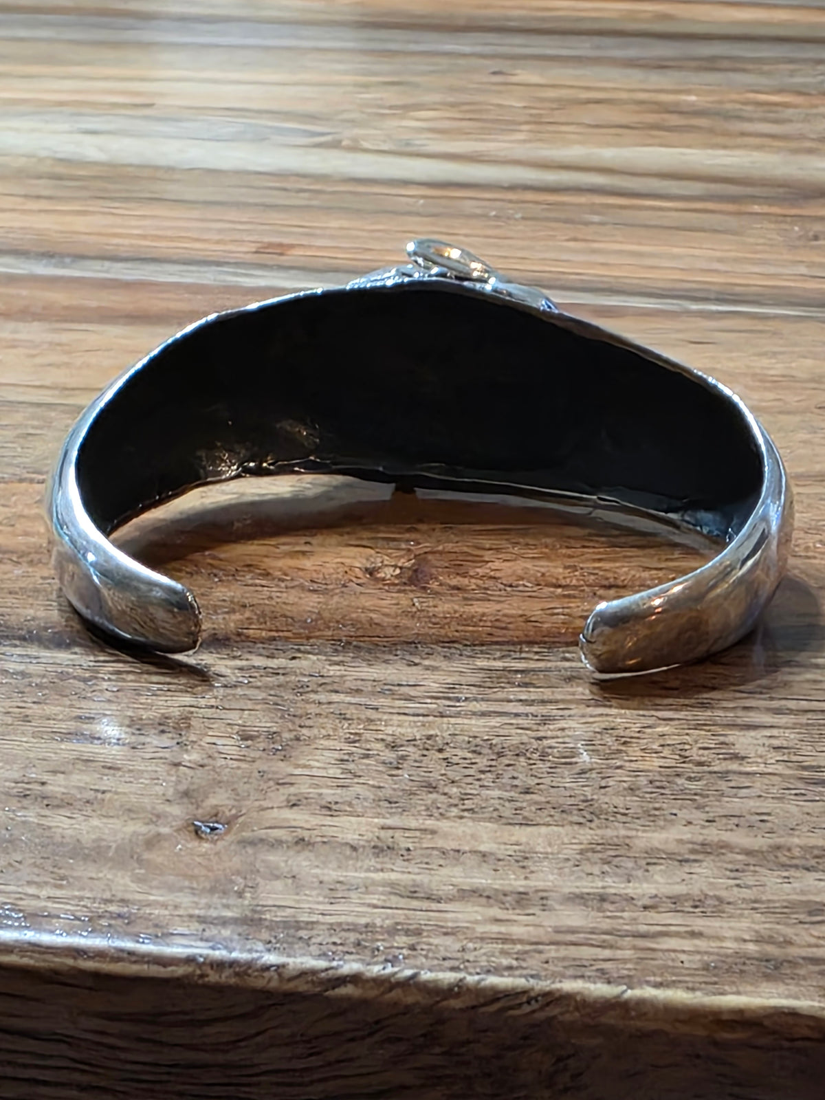 Vintage Mexican Sterling Silver Bunny Rabbit 3D Cuff Bracelet 925 35.9g