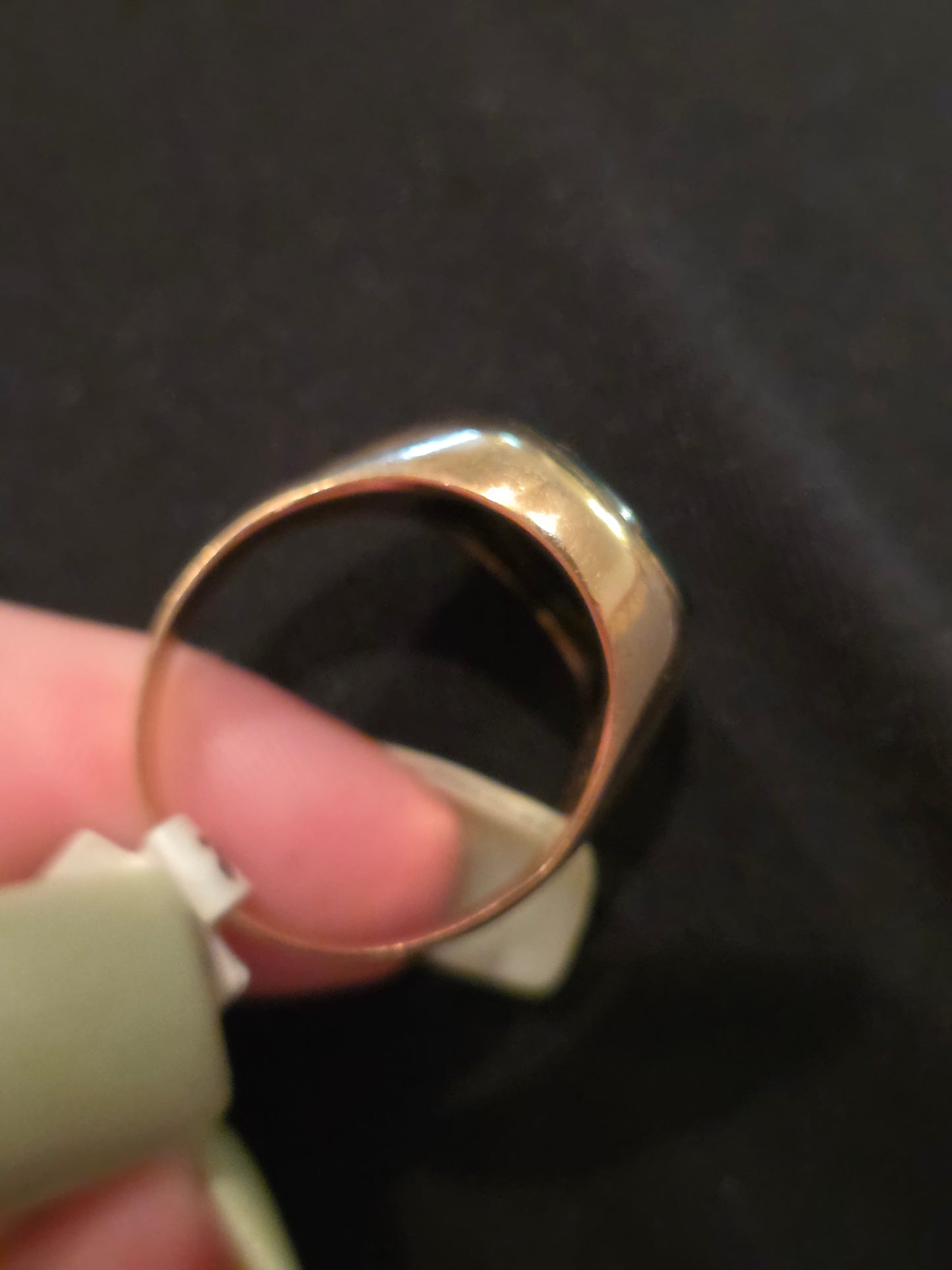 Antique 14k Carved Bloodstone Signet Ring