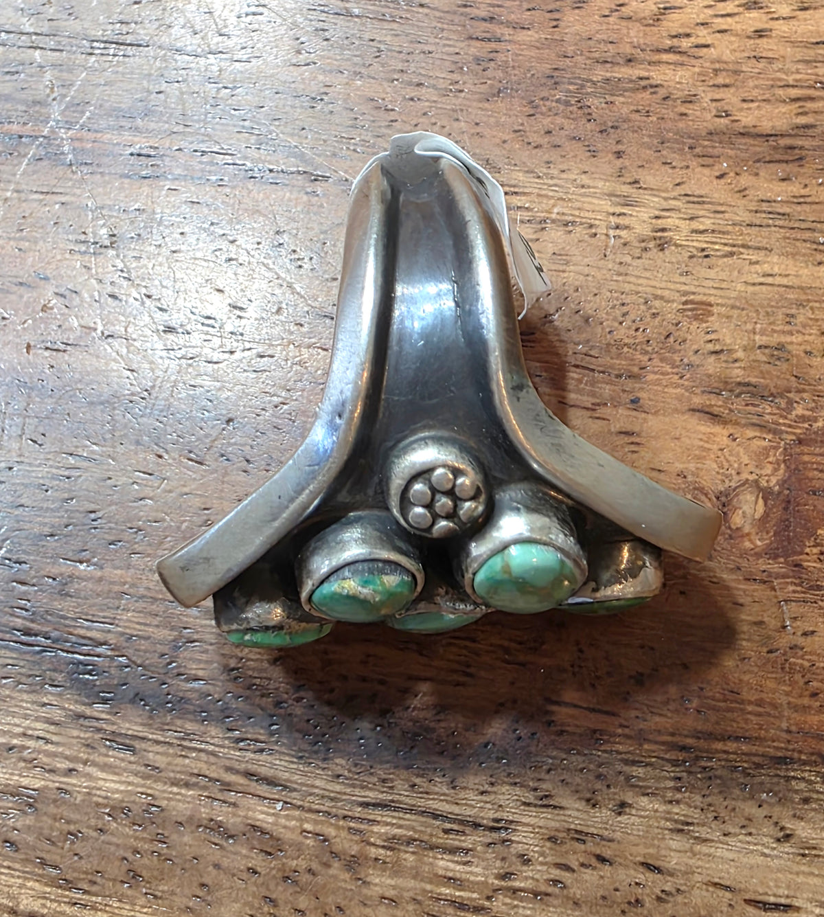 Navajo Emer Thompson Royston Turquoise Saddle Ring