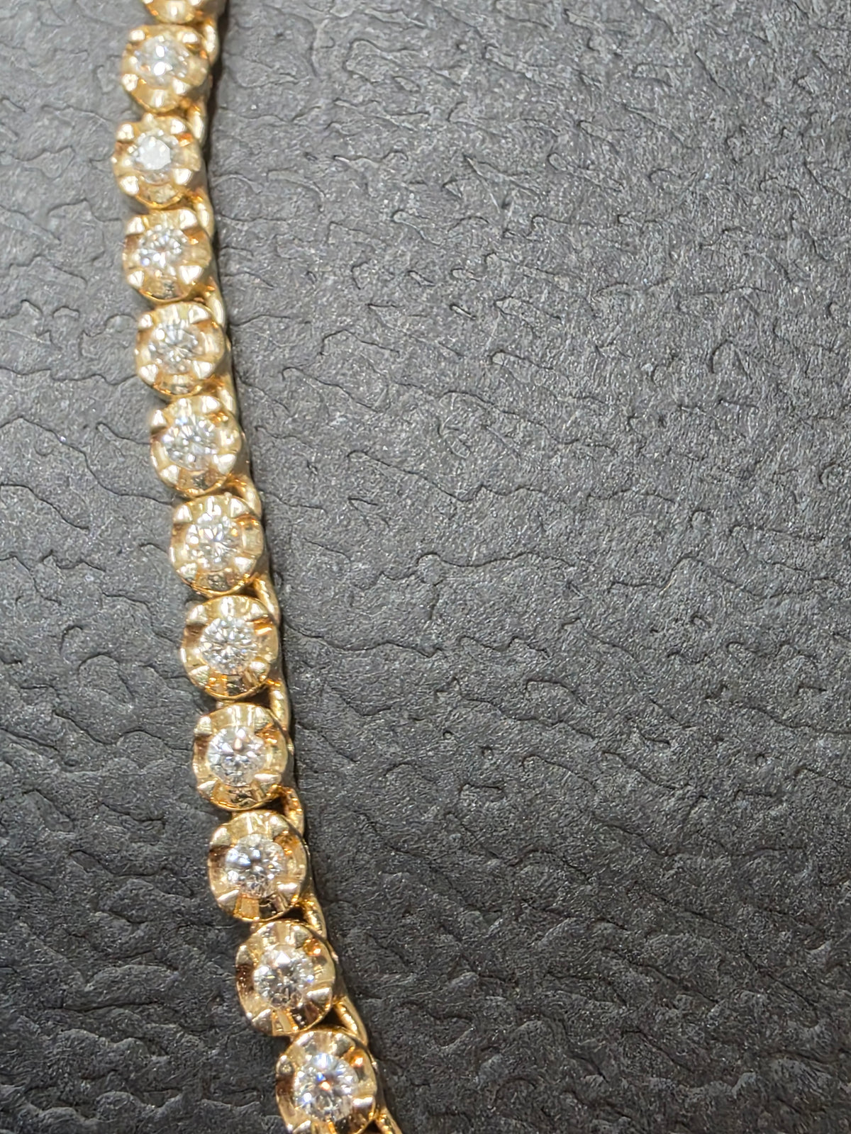 Diamond Half Tennis Necklace, 1.8ctw, 14k Yellow Gold