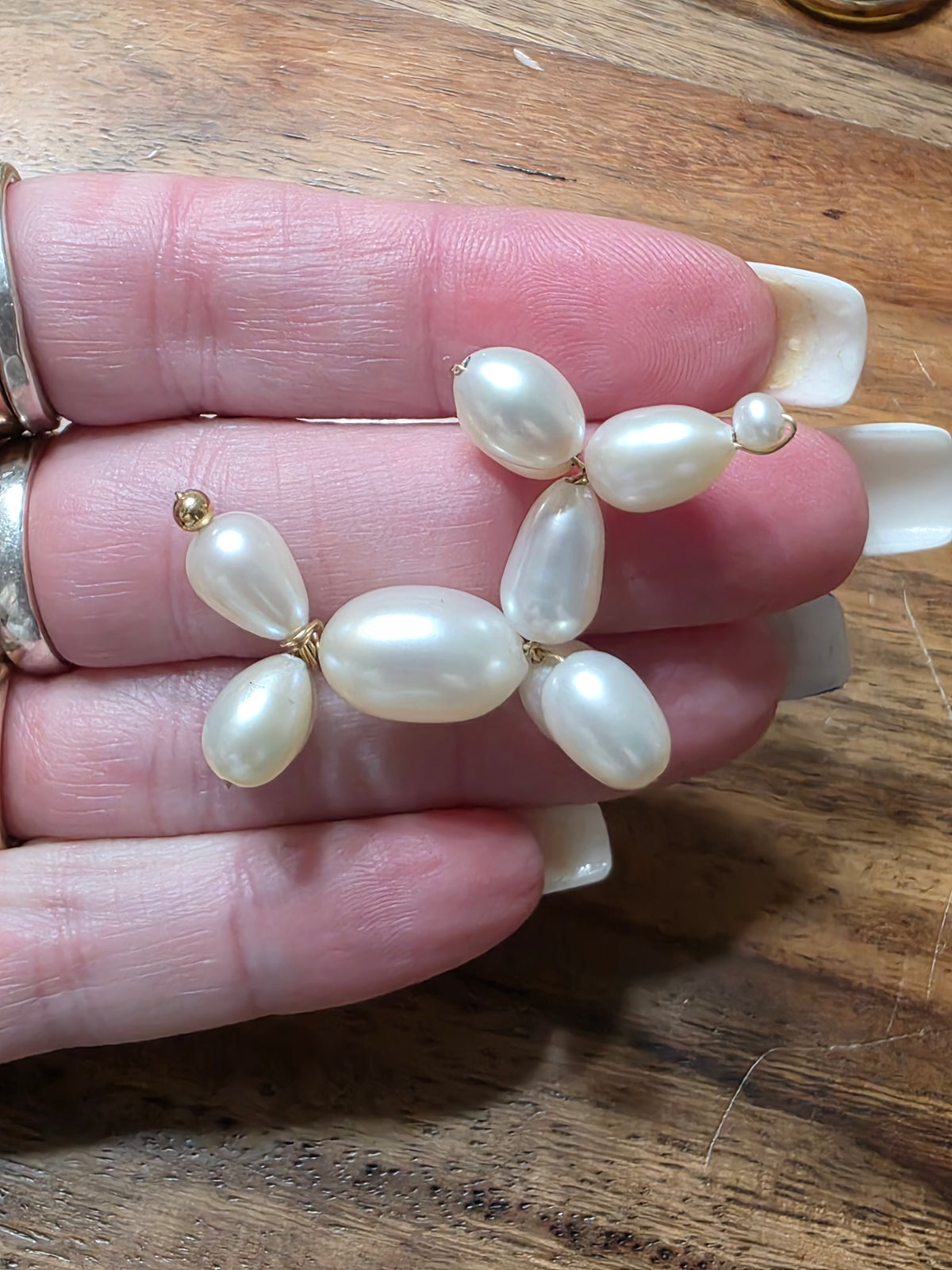 Vincent Peach 14k Pearl Balloon Dog Pendant