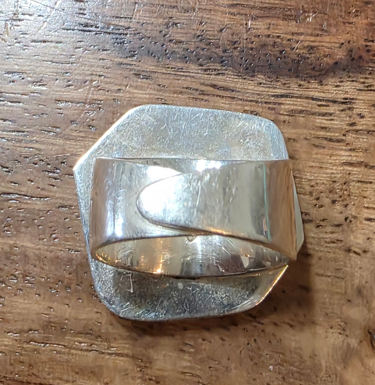 Mata Ortiz Pottery Shard Ring By Agustin Torres Beltran, Chihuahua Mexico, 950S