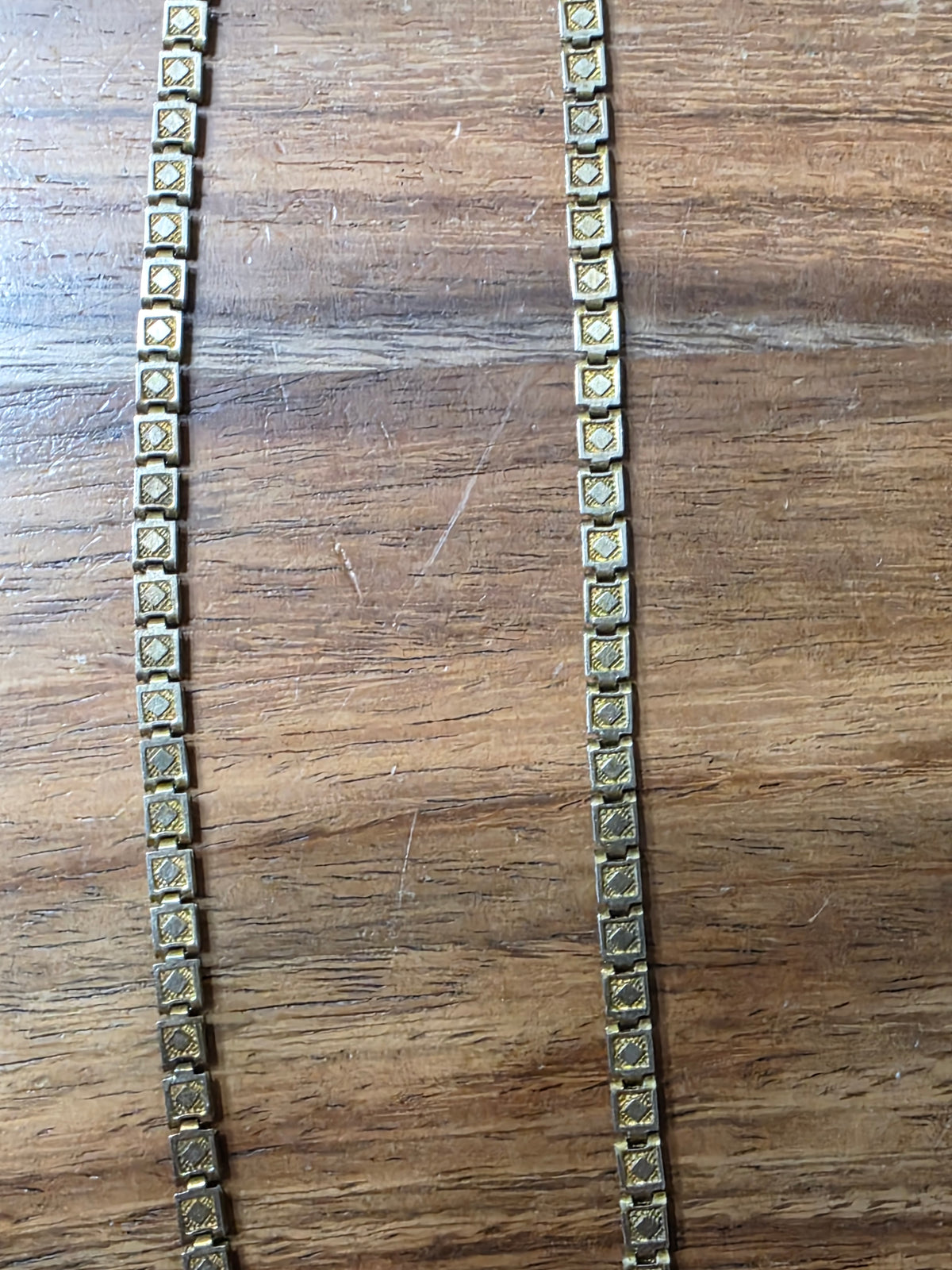 Antique Gold Filled Multi Color Paste Stone Book Chain Necklace