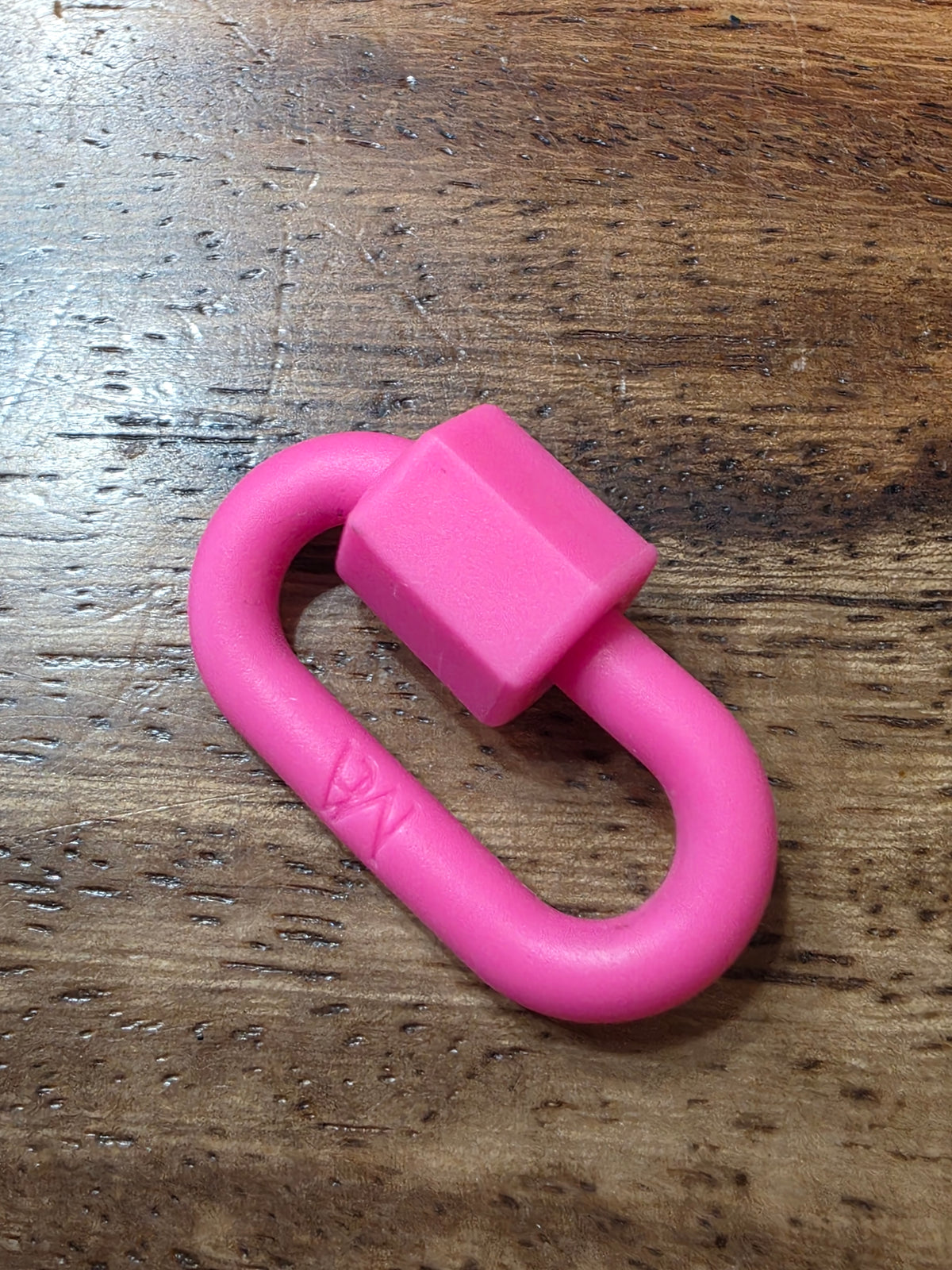 Marla Aaron Flamingo Pink Rubber Chubby Medium Lock