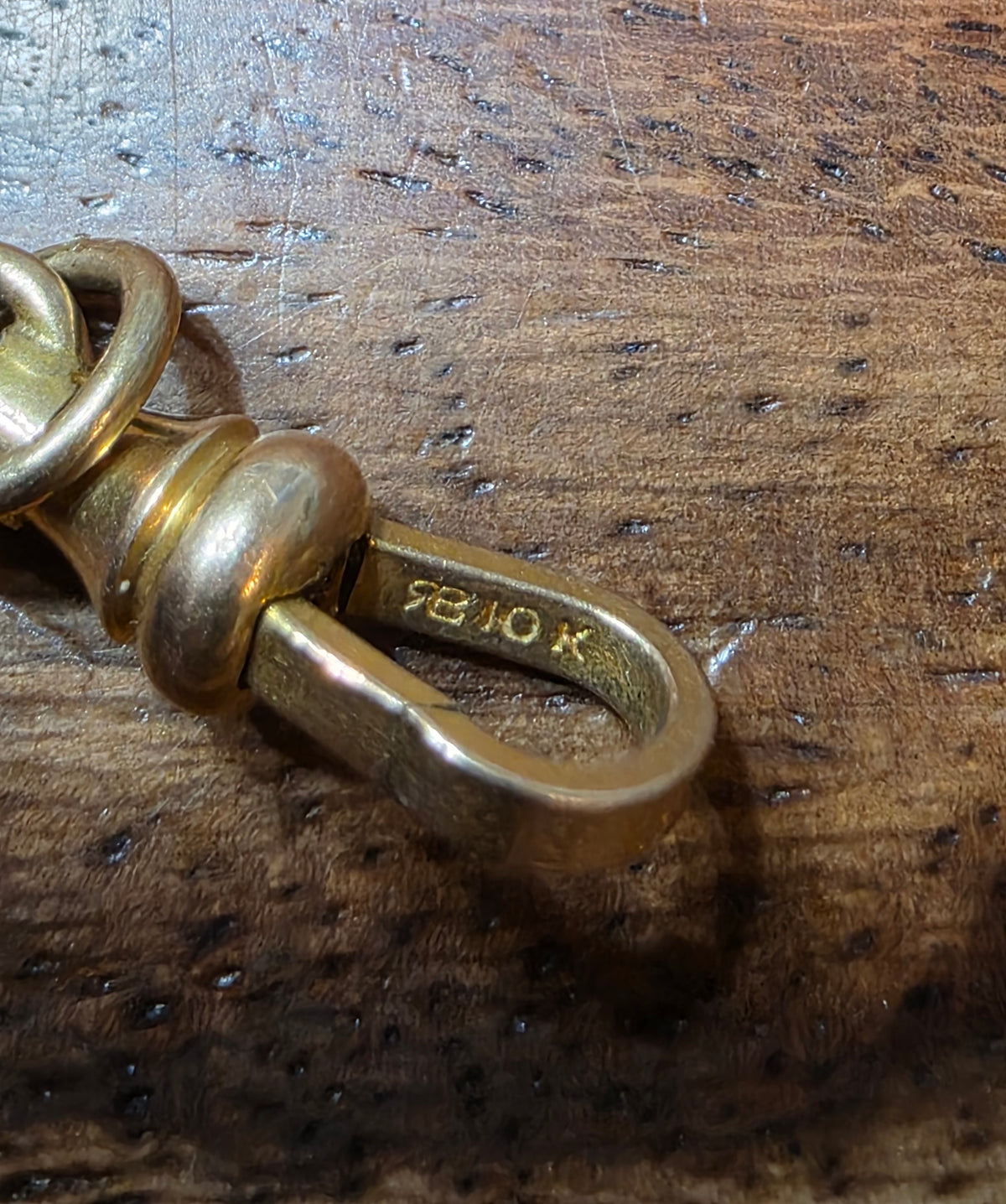 Antique Victorian 10k Yellow Gold Swivel Dog Clip
