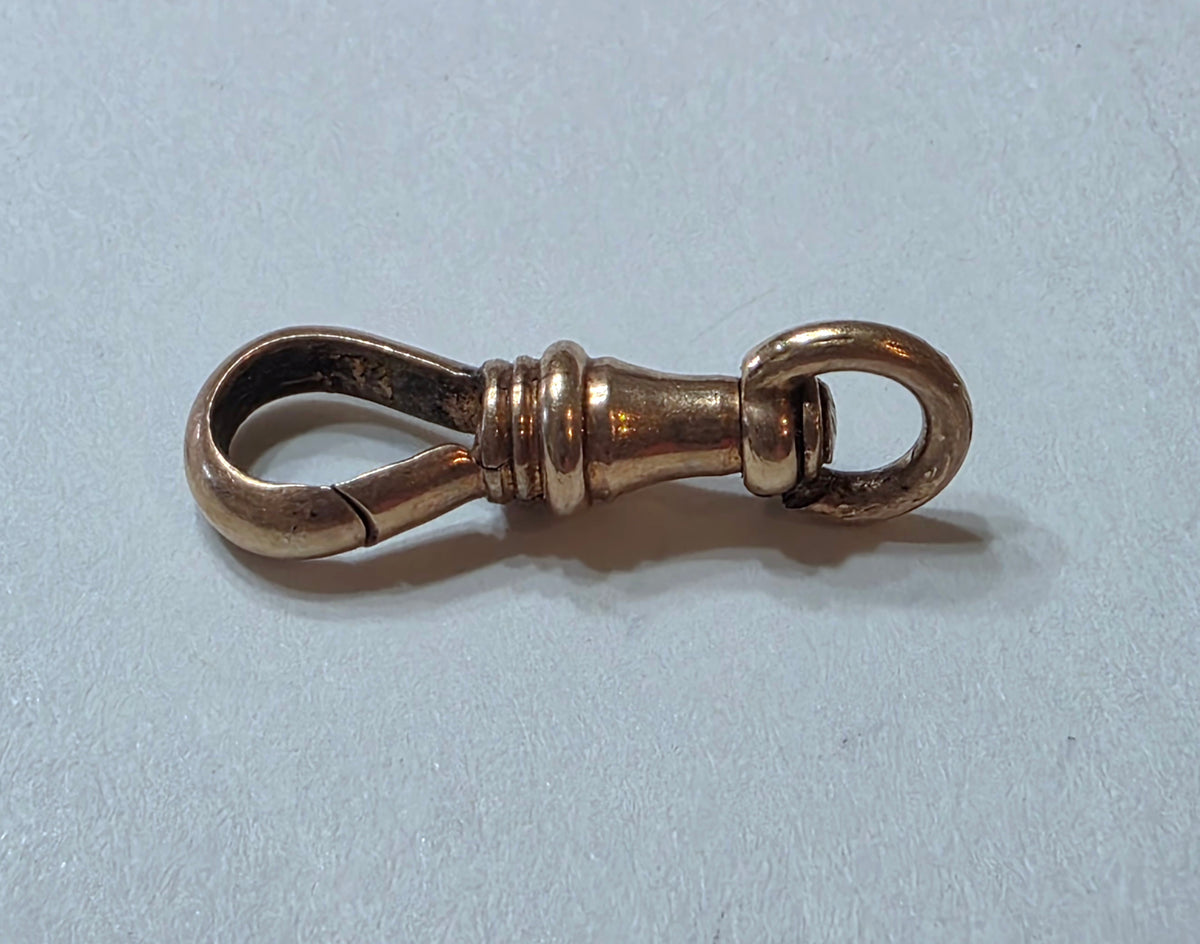 Antique 14k Yellow Gold Dog Clip
