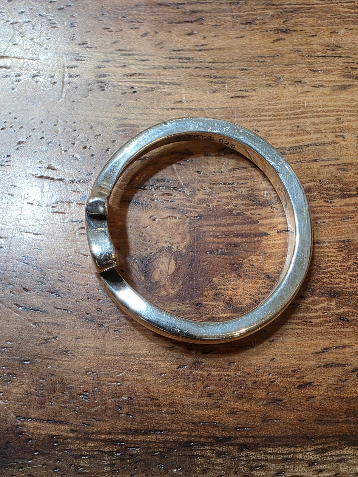 James Avery Sterling Silver Initial N Letter Ring, Size 6