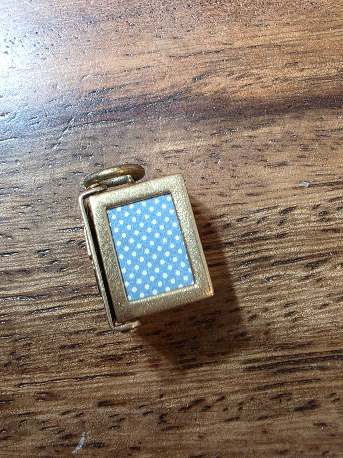 Vintage 14K Gold Mechanical Playing Cards Charm – Movable Miniature Deck